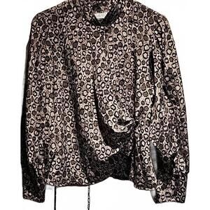 Leslie Fay petites wrap blouse Size 10. Vintage